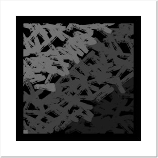 Abstract Art monochrome pattern Posters and Art